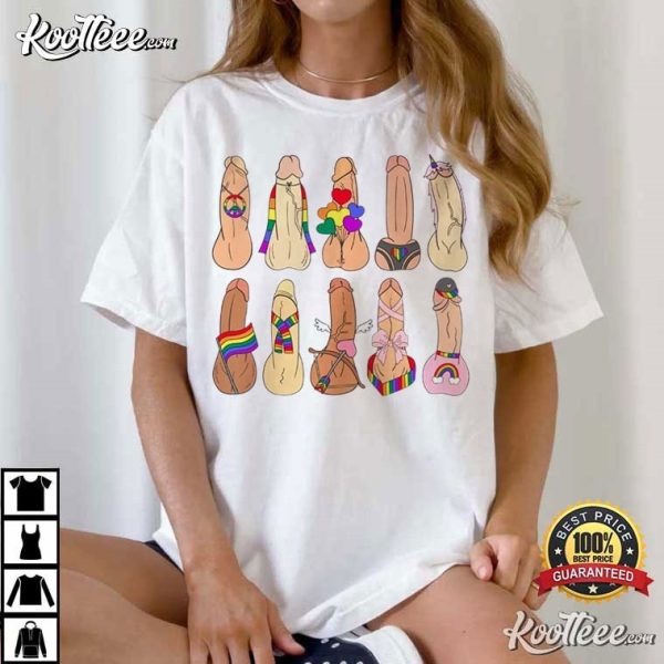 LGBT Naughty Funny Penis Joke Adult Humor T-Shirt