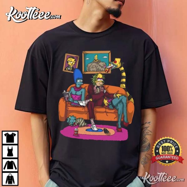 Beetlejuice Simpsons Style Halloween T-Shirt