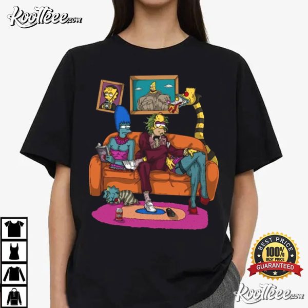 Beetlejuice Simpsons Style Halloween T-Shirt