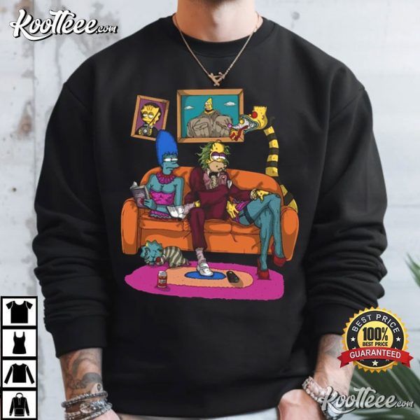 Beetlejuice Simpsons Style Halloween T-Shirt