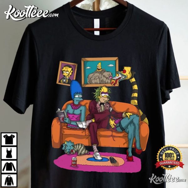 Beetlejuice Simpsons Style Halloween T-Shirt