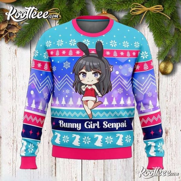 Bunny Girl Senpai Rascal Does Not Dream Ugly Christmas Sweater