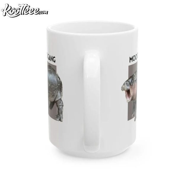 Moo Deng Gang Baby Hippo Ceramic Mug