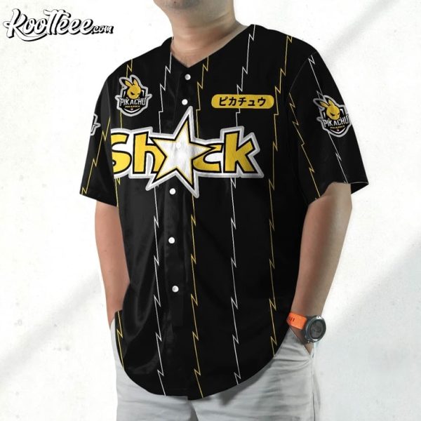 Pikachu Japanese Anime Baseball Jersey