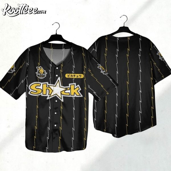 Pikachu Japanese Anime Baseball Jersey