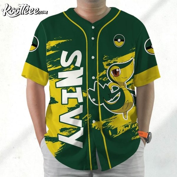 Snivy Pokemon Baseball Jersey