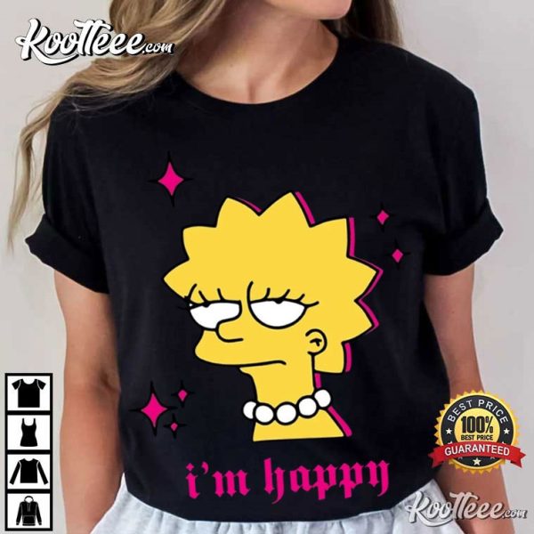 The Simpsons Lisa Simpson I’m Happy T-Shirt