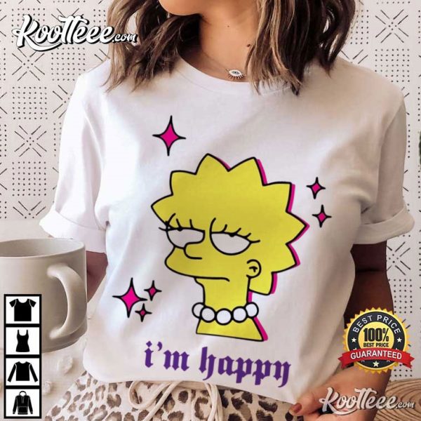 The Simpsons Lisa Simpson I’m Happy T-Shirt