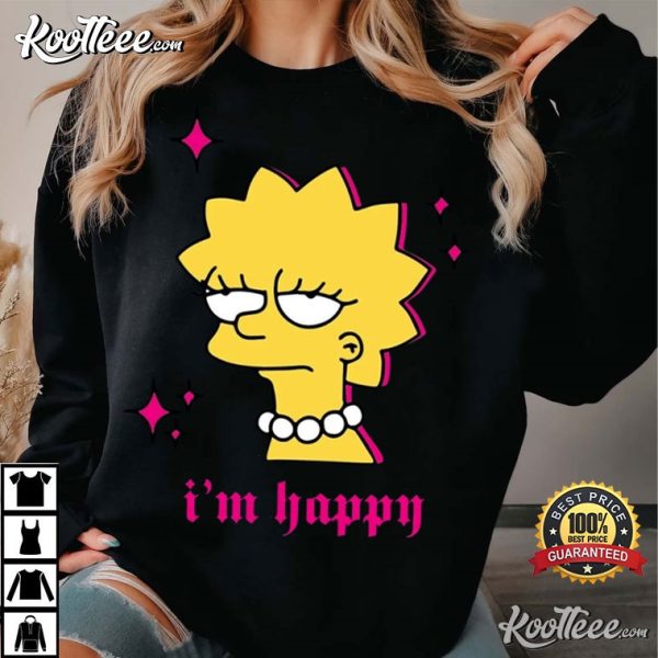 The Simpsons Lisa Simpson I’m Happy T-Shirt