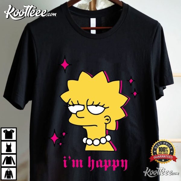 The Simpsons Lisa Simpson I’m Happy T-Shirt