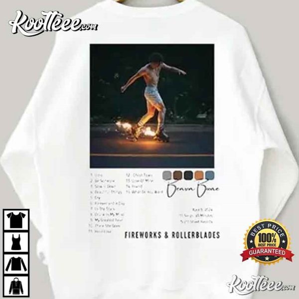 Benson Boone Fireworks And Rollerblades Tour Gift T-Shirt