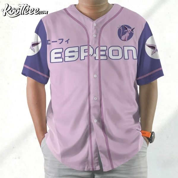 Espeon Japanese Anime Gift Baseball Jersey