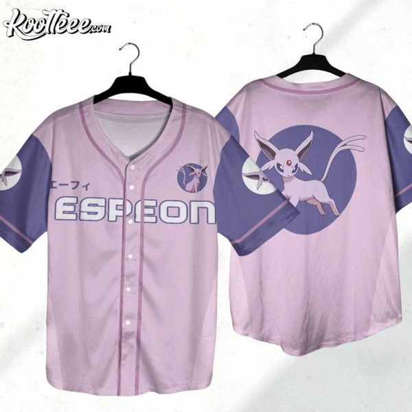 Espeon Japanese Anime Gift Baseball Jersey