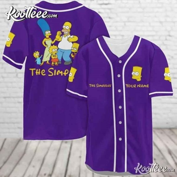 Halloween The Simpsons Family Custom Baseball Jersey