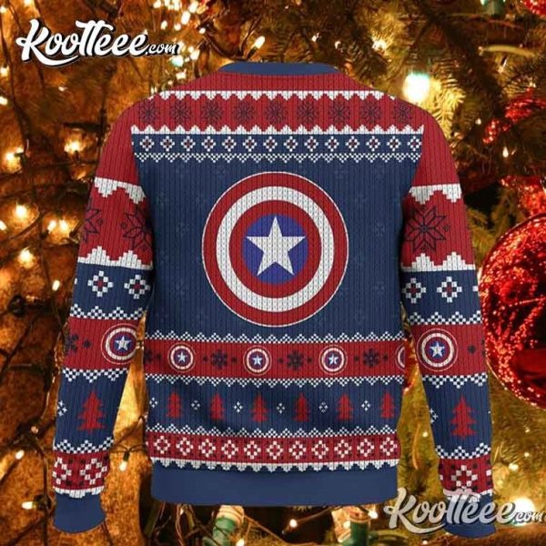 Captain America Have A Marvelous Christmas Ugly Sweater