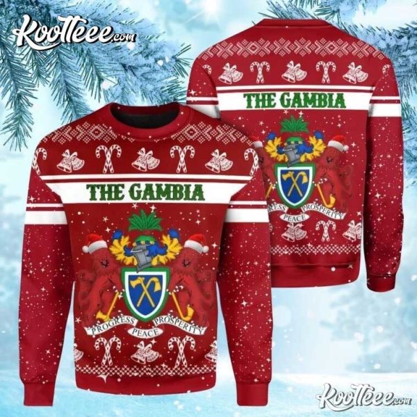 The Gambia Coat Of Arms Christmas Ugly Sweater