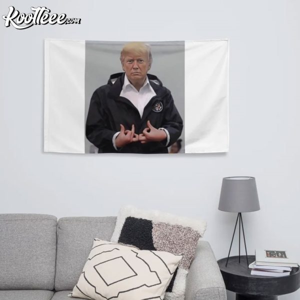 Trump Suwoo Gang Sign Room Decor Flag