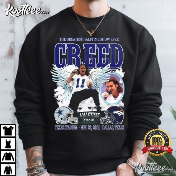 Creed Thanksgiving The Greatest Halftime Show Ever T-Shirt