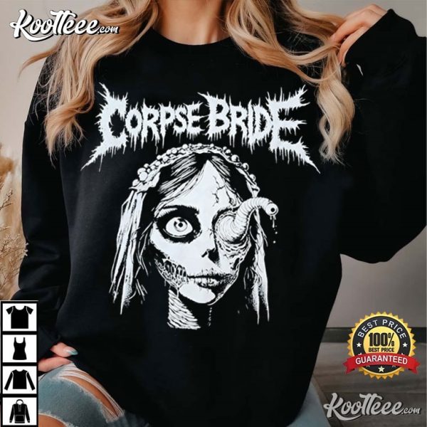 Corpse Bride Emily Death Metal Tim Burton T-Shirt