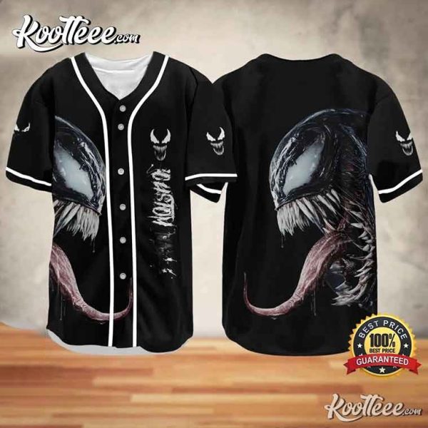 Halloween Venom Custom Baseball Jersey