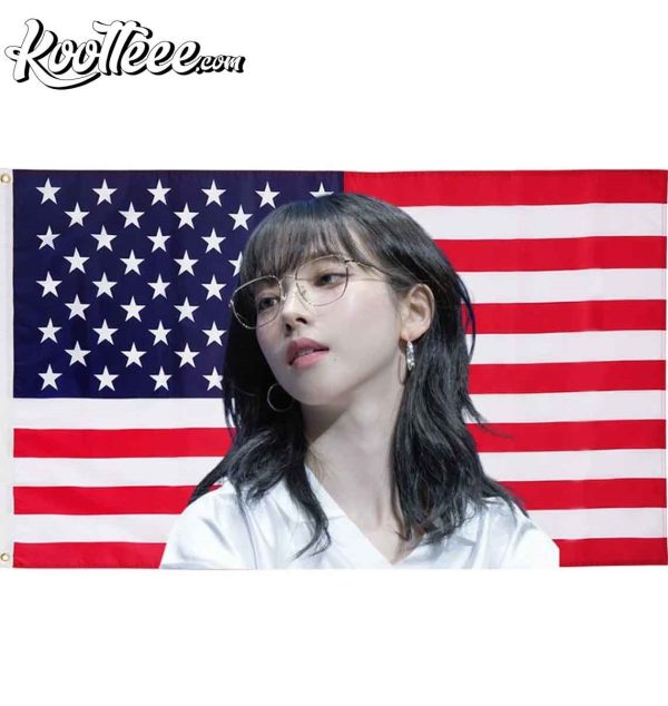 Karina Aespa Bunnie Kpop American Flag