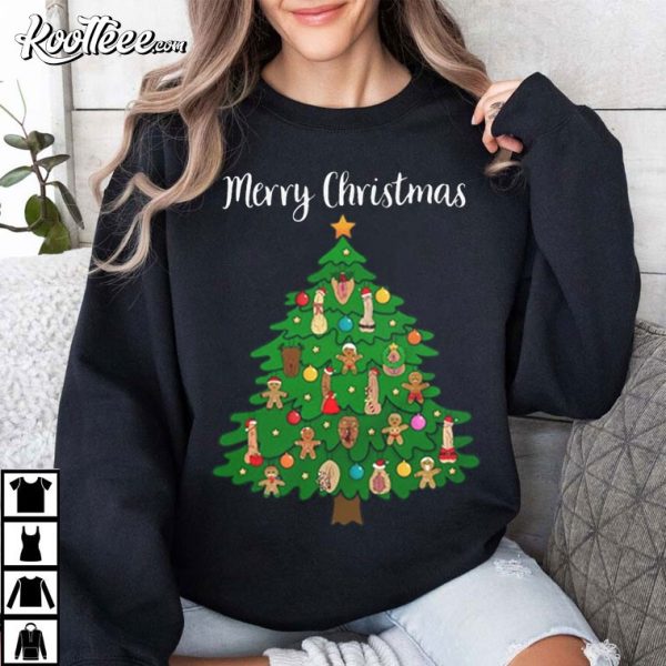 Dirty Christmas Xmas Tree Naughty Gift T-Shirt