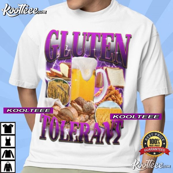 Gluten Tolerant Funny 90s Graphic T-Shirt