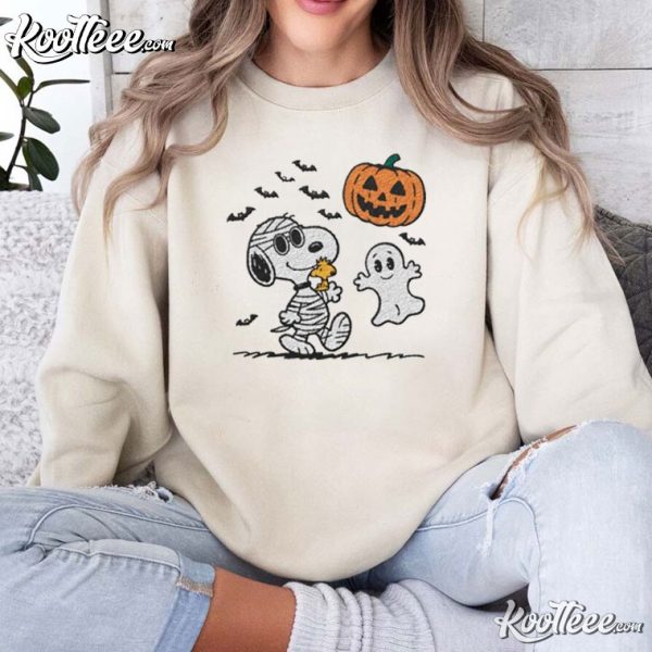 Mummy Snoopy Halloween Embroidered Sweatshirt