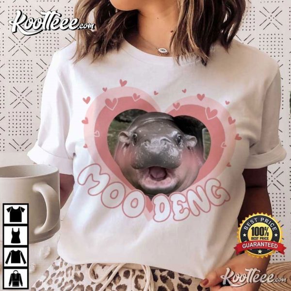 Moo Deng Baby Hippo Gift For Fan T-Shirt