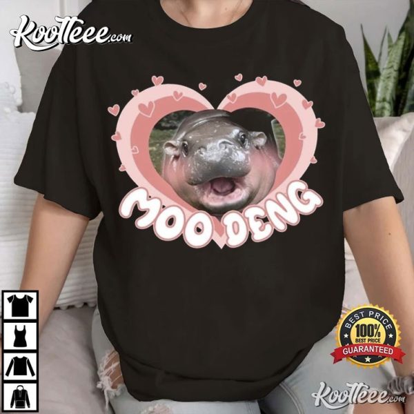 Moo Deng Baby Hippo Gift For Fan T-Shirt