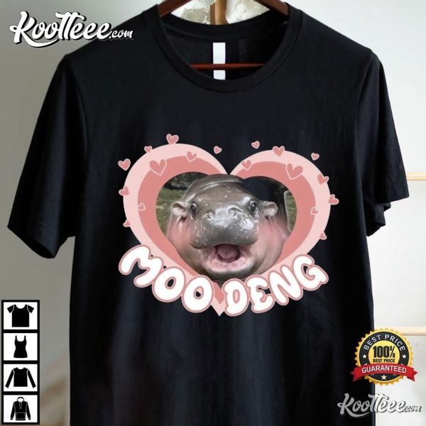 Moo Deng Baby Hippo Gift For Fan T-Shirt