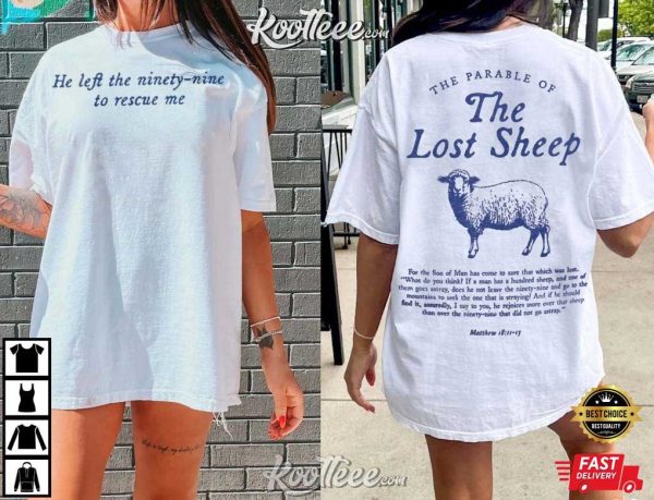 Parable Of The Lost Sheep Bible Verse Christian T-Shirt