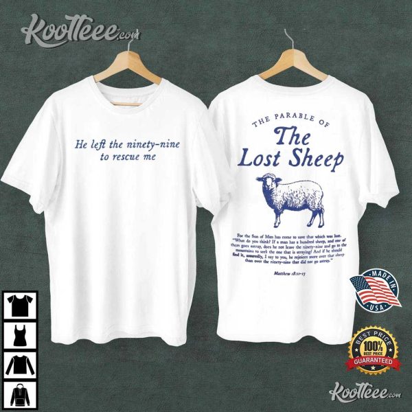 Parable Of The Lost Sheep Bible Verse Christian T-Shirt