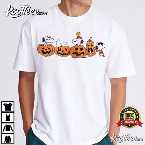 Snoopy Halloween Pumpkins Peanuts T-Shirt