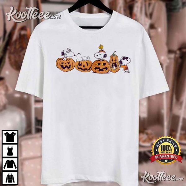 Snoopy Halloween Pumpkins Peanuts T-Shirt