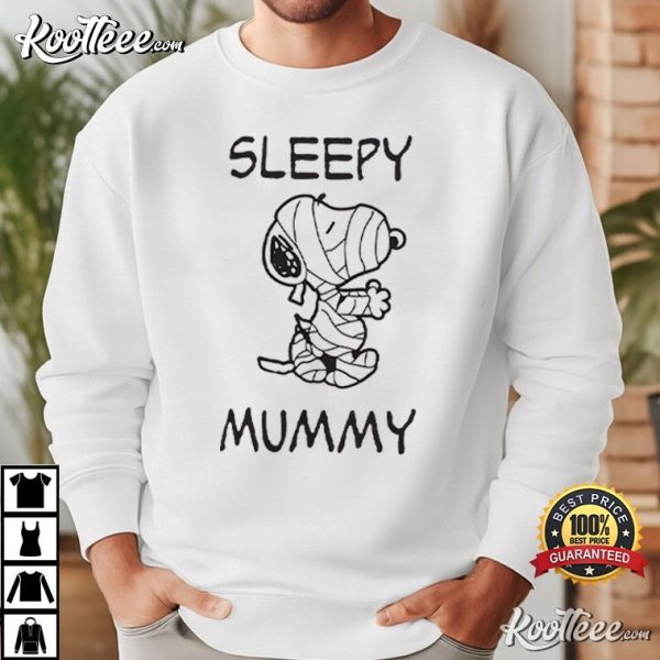 Sleepy Mummy Snoopy Halloween Spooky T-Shirt