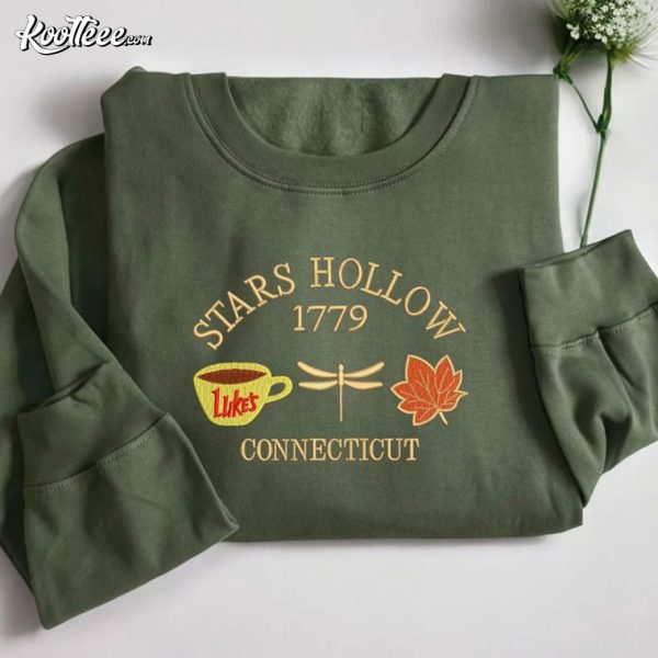 Stars Hollow 1779 Connecticut Gilmore Girls Embroidered Sweatshirt