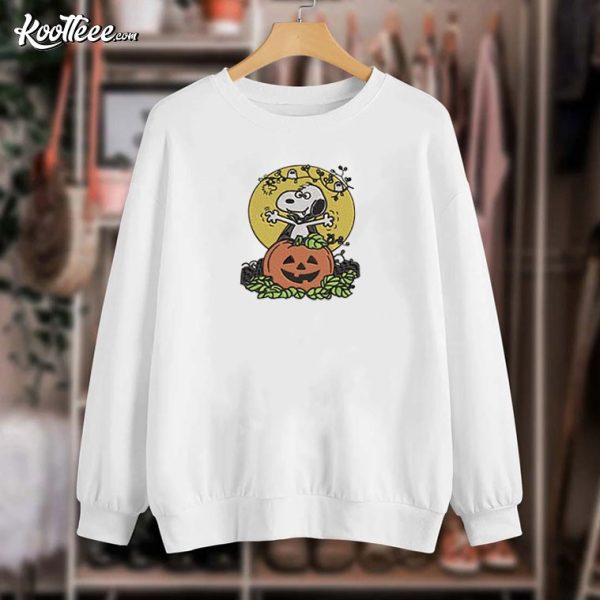 Snoopy Dracula Pumpkin Halloween Embroidered Sweatshirt