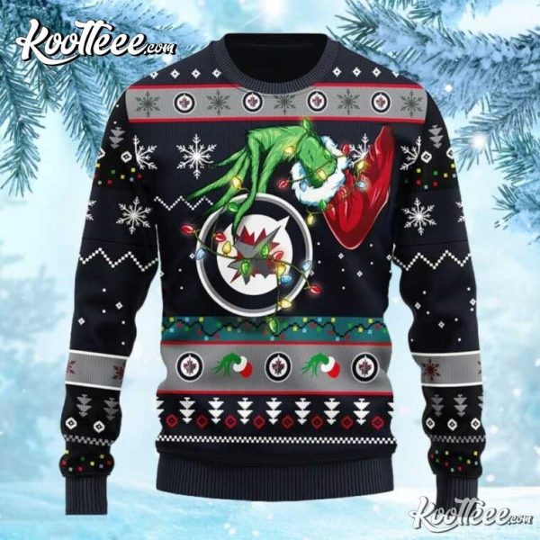 NHL Winnipeg Jets Grinch Christmas Ugly Sweater