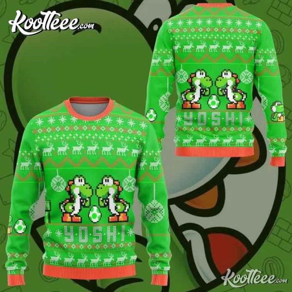 Yoshi Super Mario Ugly Christmas Sweater