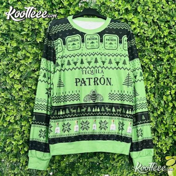 Tequila Patron Alcohol Ugly Christmas Sweater