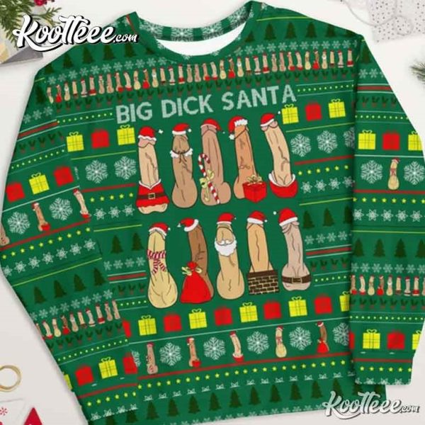 Big Dick Santa Naughty Gift Ugly Christmas Sweater