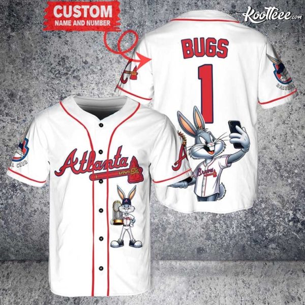 Atlanta Braves Bugs Bunny Baseball Jersey