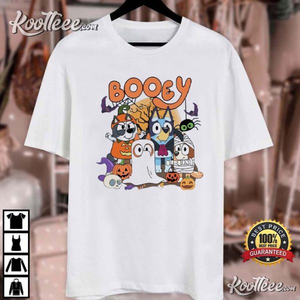 Booey Halloween Bluey Spooky Cartoon T-Shirt