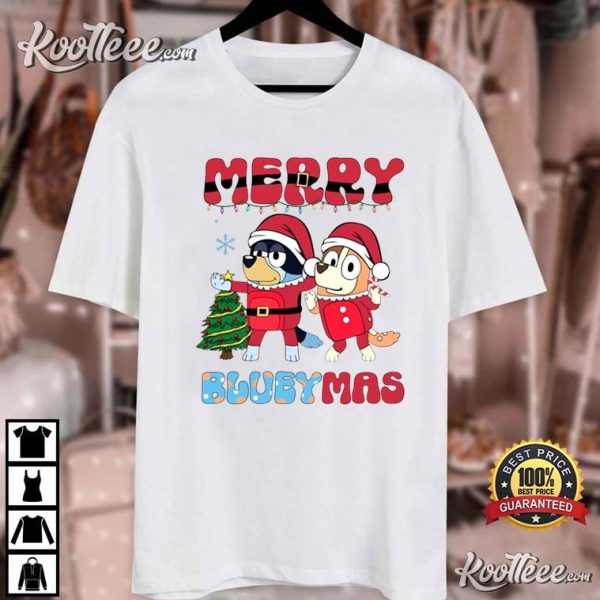 Merry Blueymas Bluey Christmas Gift T-Shirt