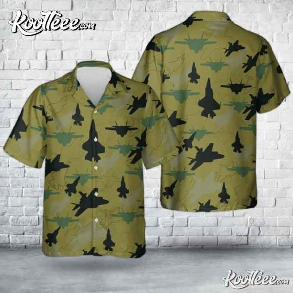 US Marine Corps F-35B Lightning II Hawaiian Shirt