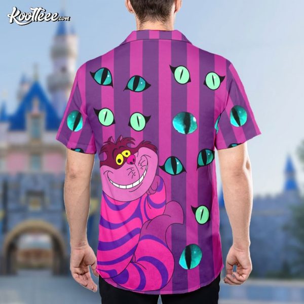 Cheshire Cat With Eyes Wonderland Hawaiian Shirt And Shorts