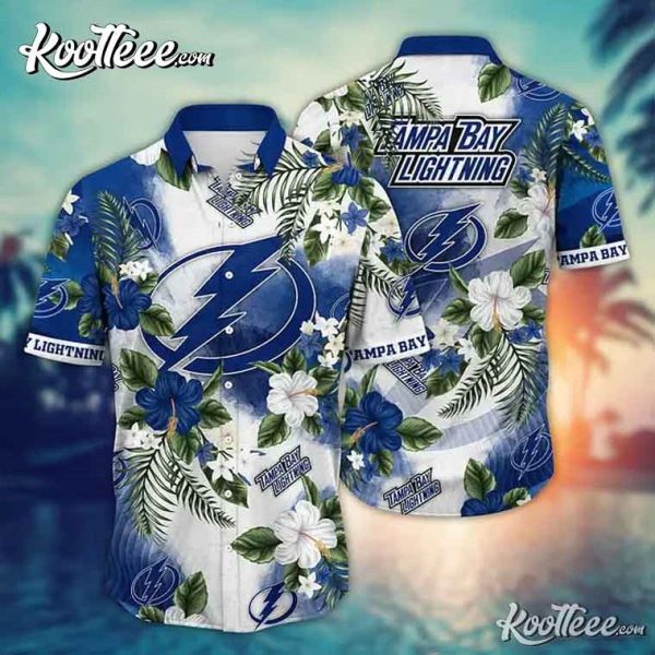 Tampa Bay Lightning NHL Floral Hawaiian Shirt