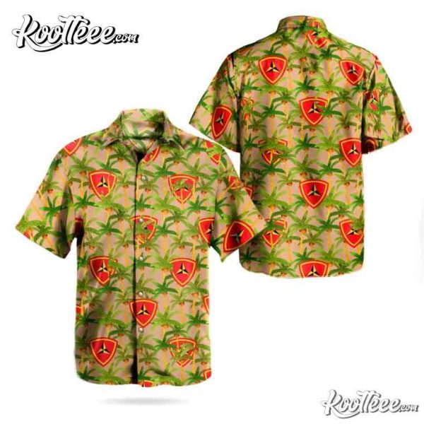 Us Marine Corps 3rd Marine Division Hawaiian Shirt