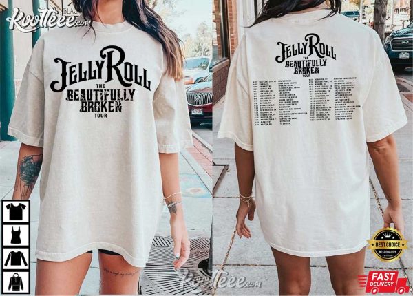 Jelly Roll The Beautifully Broken Tour 2024 T-Shirt